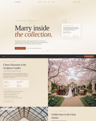 Wedding Venue Booking Website Template