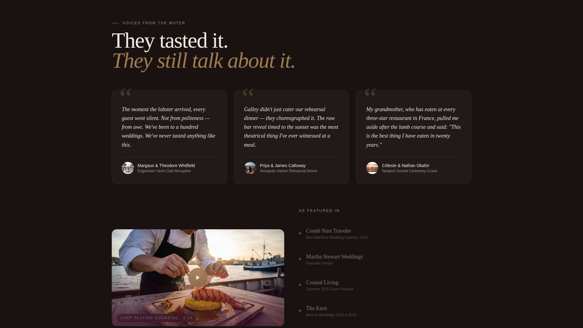 Nautical Wedding Booking Website Template