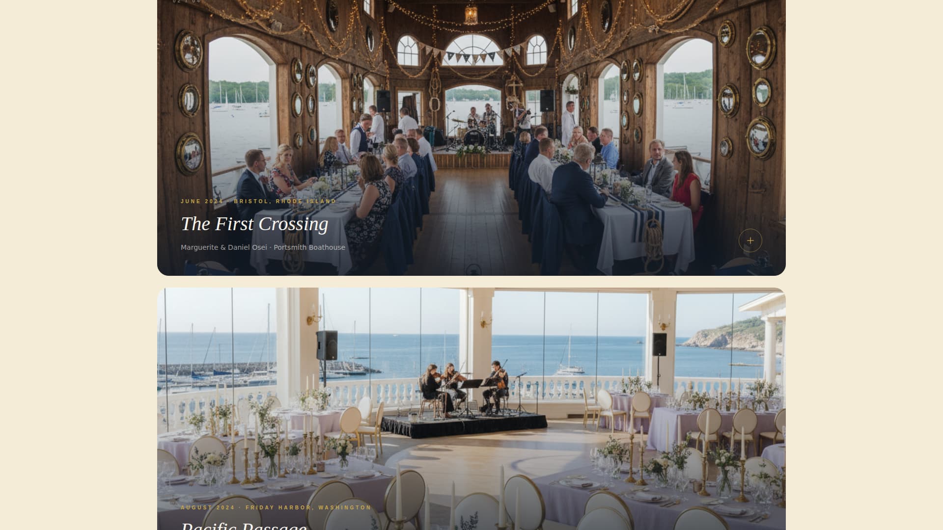 Nautical Wedding Professional Website Template