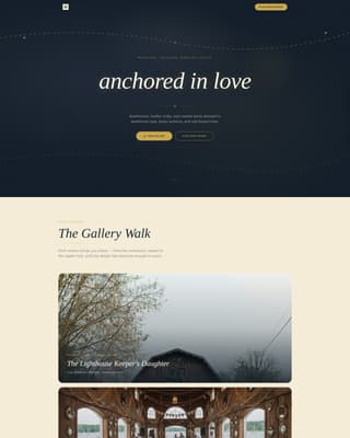 Nautical Wedding Professional Website Template