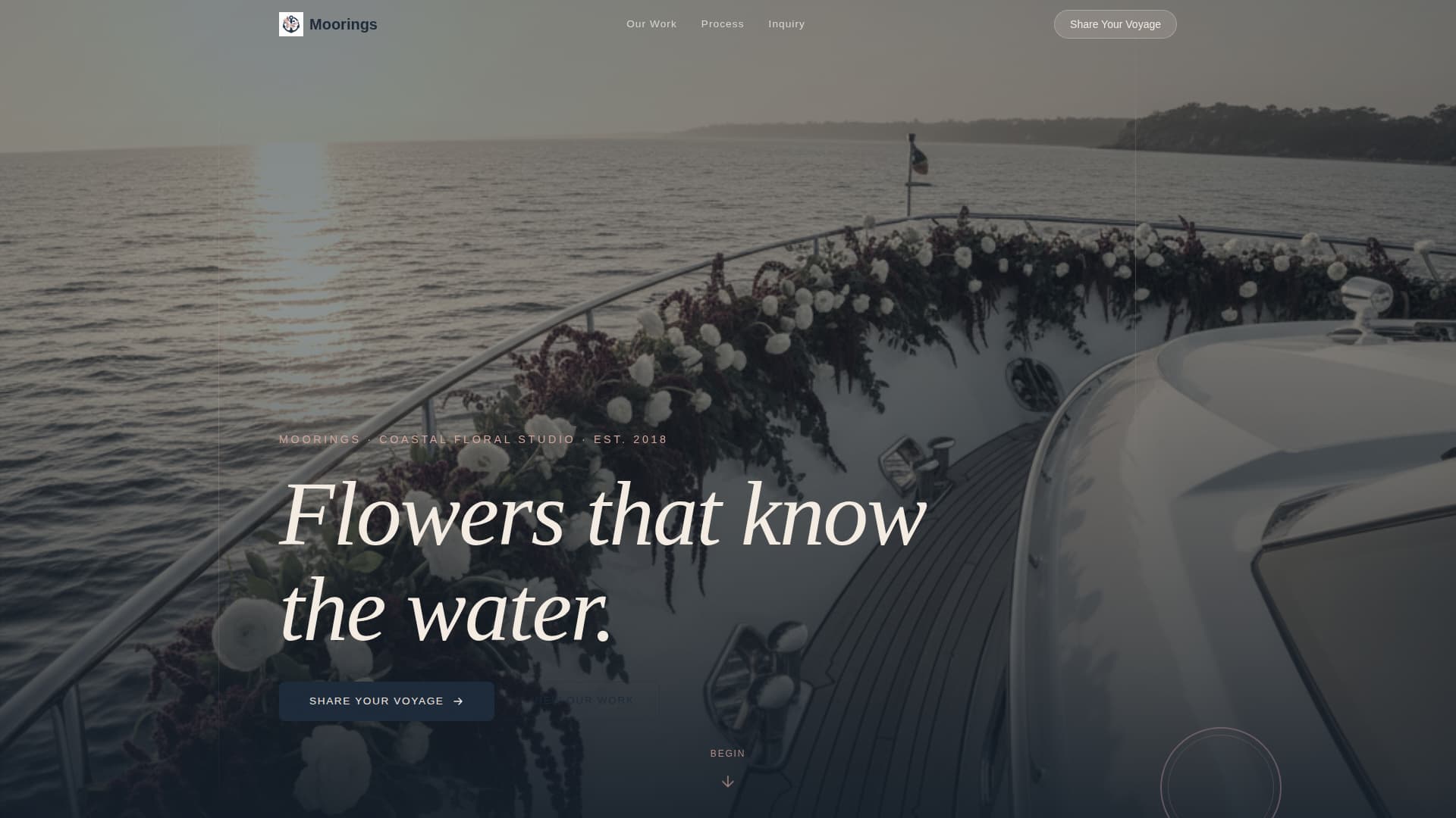 Nautical Wedding Specialist Professional Website Template