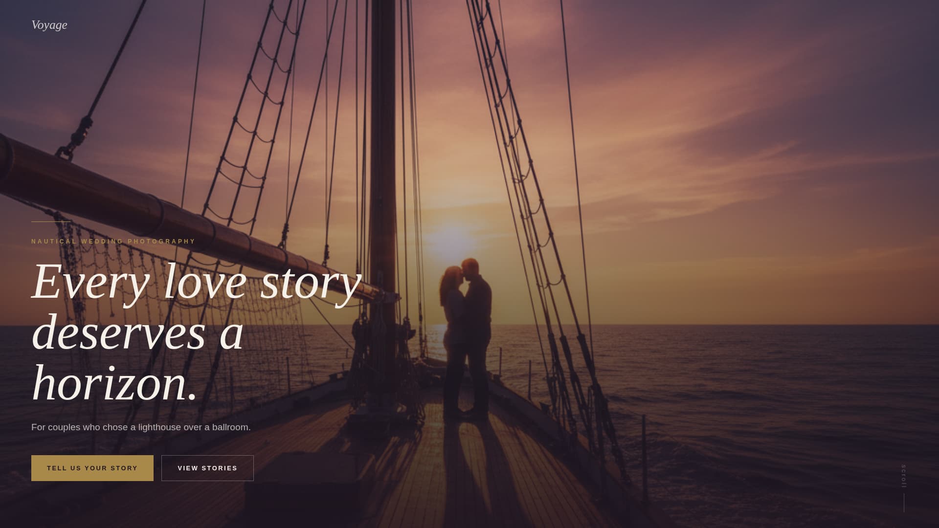 Nautical Wedding Reviews Website Template