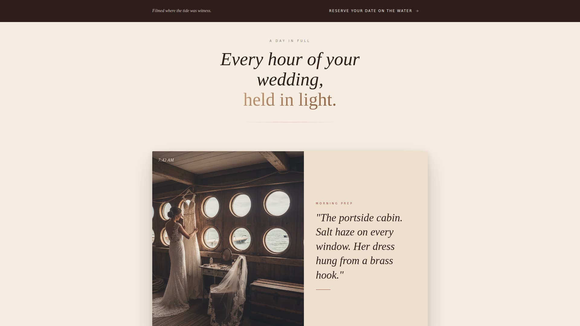 Nautical Wedding Advanced Professional Website Template