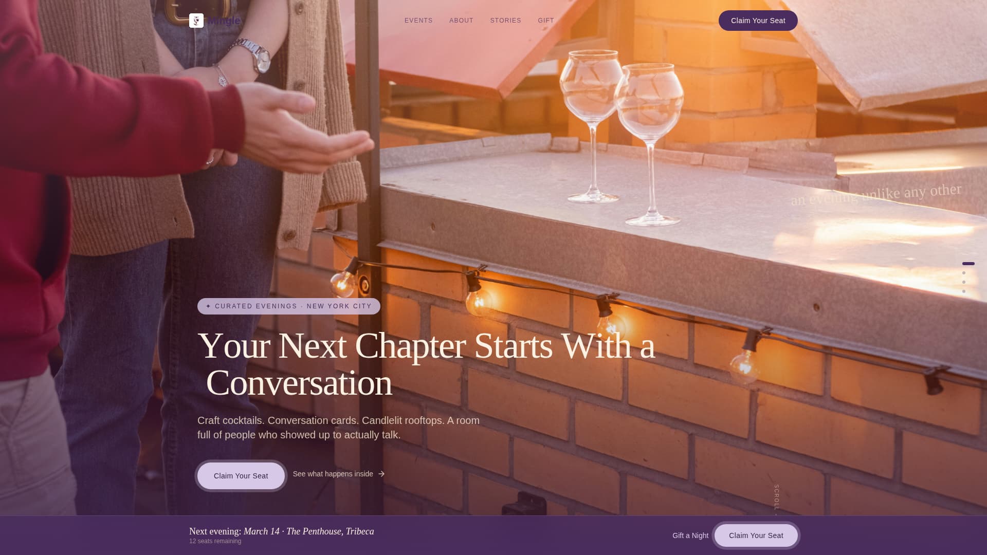 Networking Event Specialist Professional Website Template