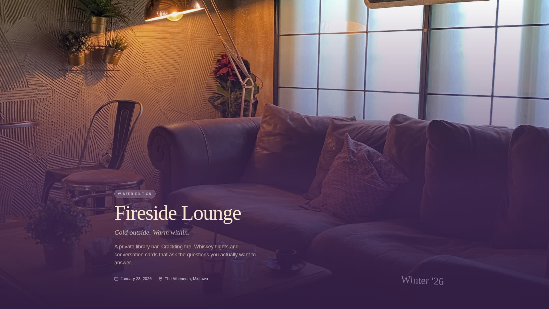 Networking Event Specialist Professional Website Template