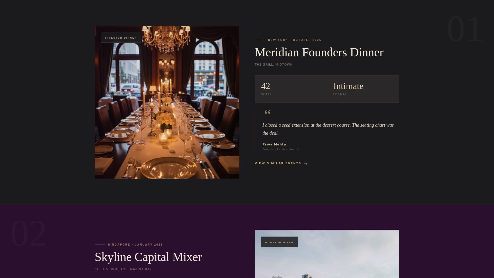 Networking Event Professional Website Template