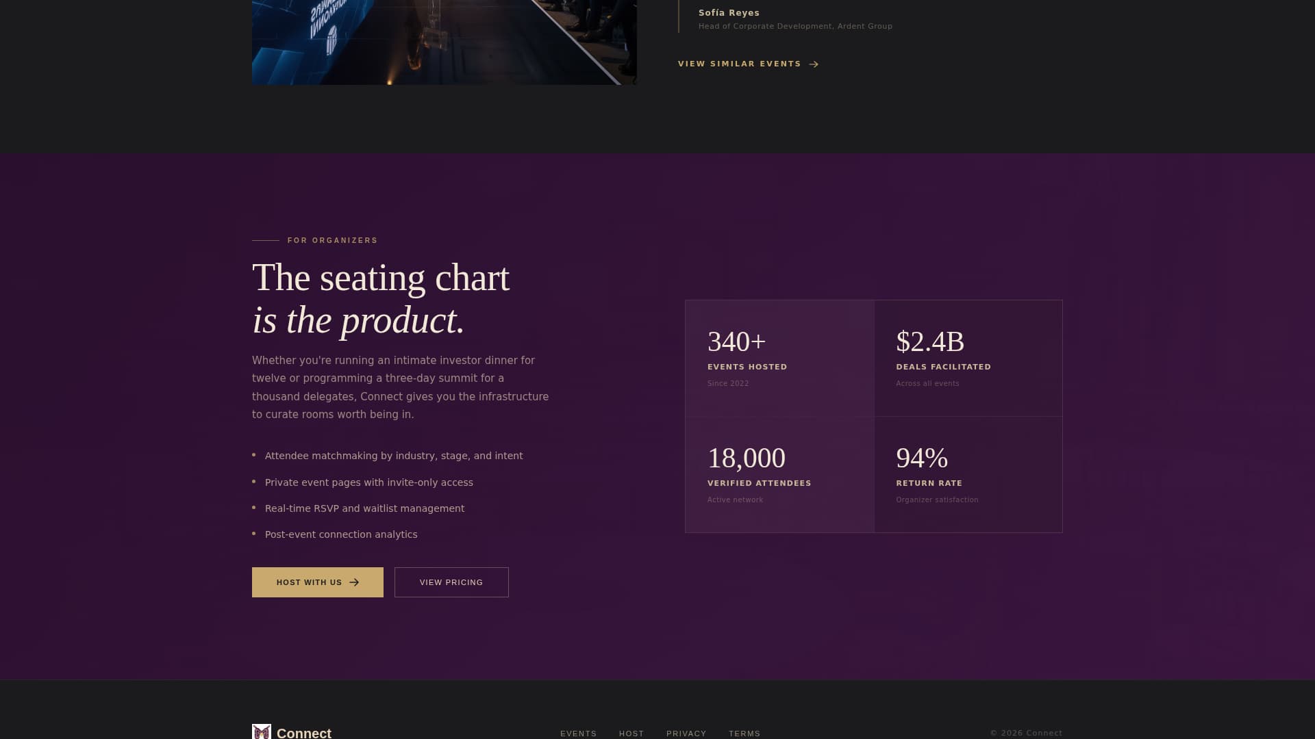 Networking Event Professional Website Template