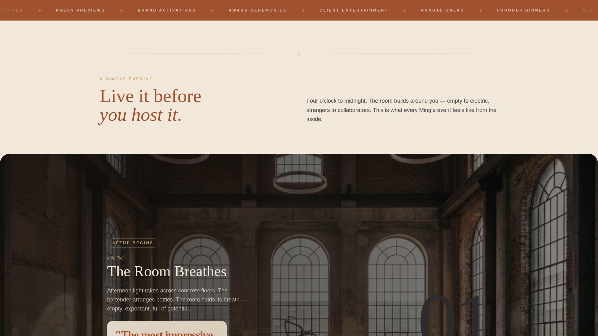 Networking Event Booking Website Template