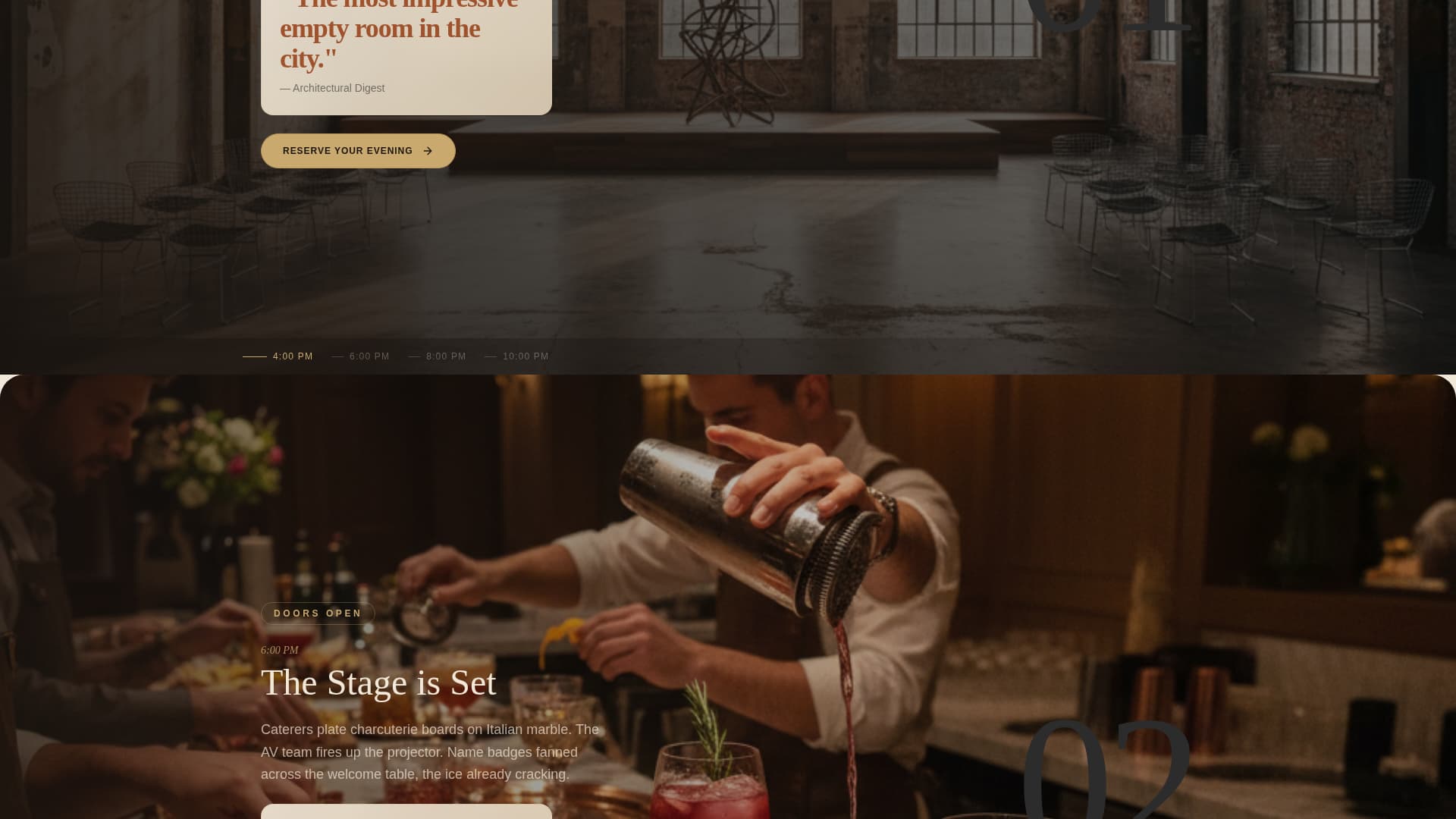 Networking Event Booking Website Template