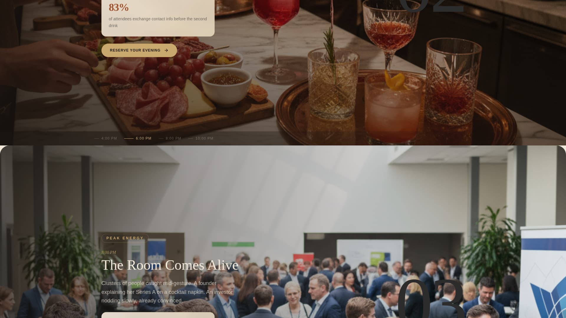 Networking Event Booking Website Template