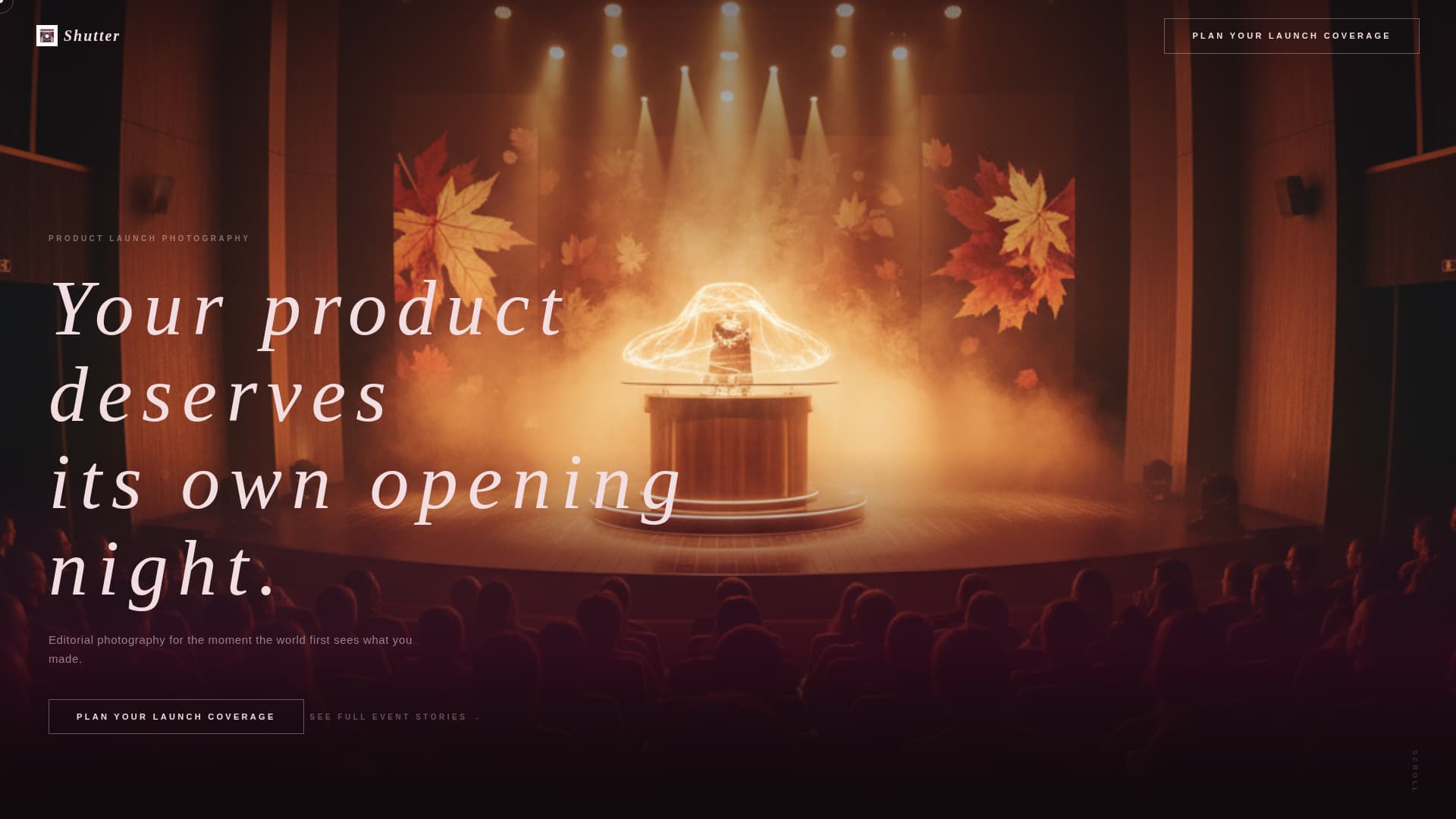 Product Launch Event Portfolio Website Template