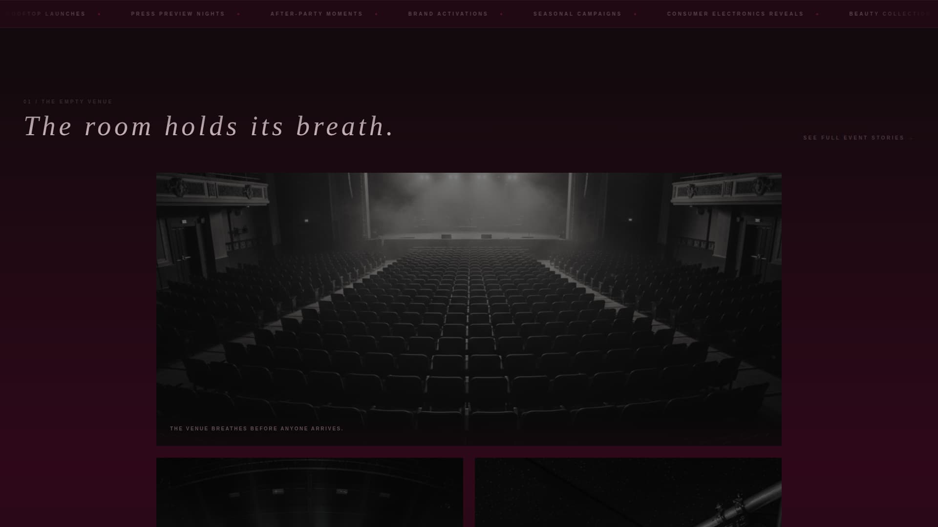 Product Launch Event Portfolio Website Template
