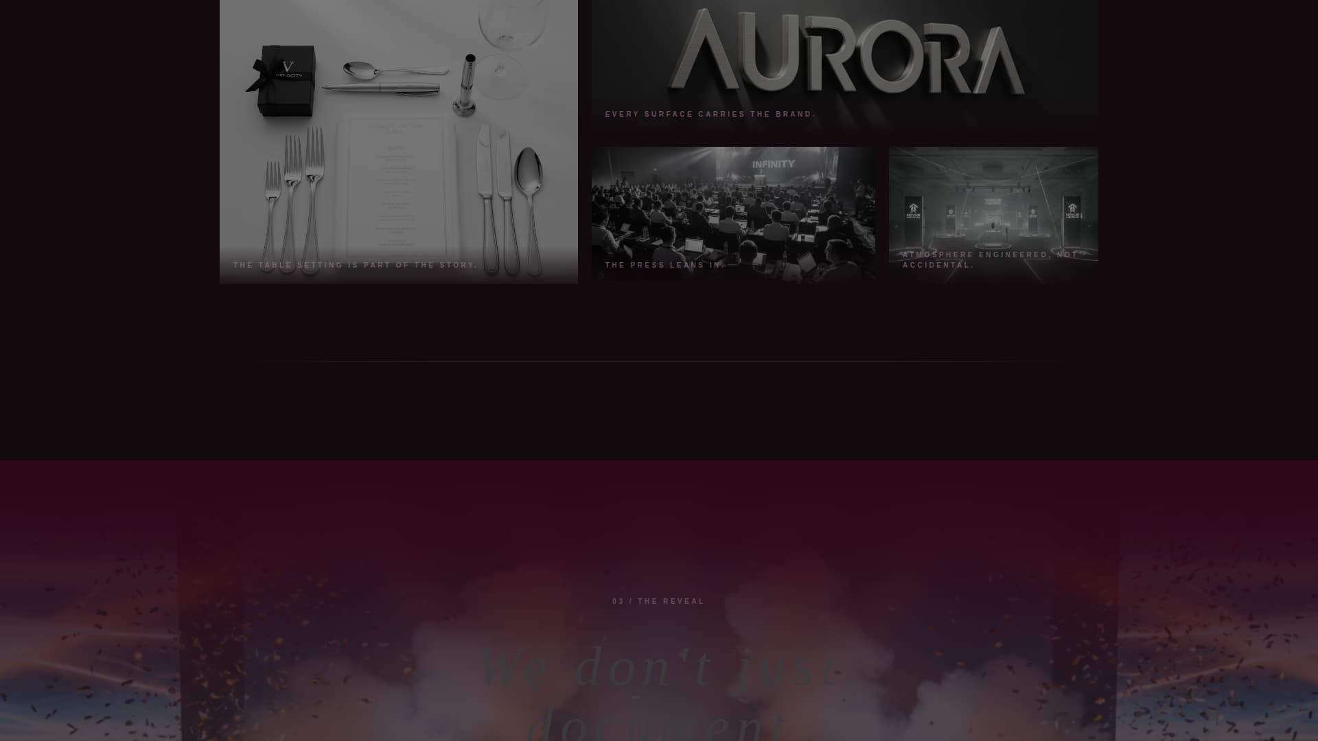 Product Launch Event Portfolio Website Template