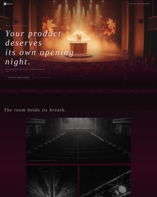 Product Launch Event Portfolio Website Template