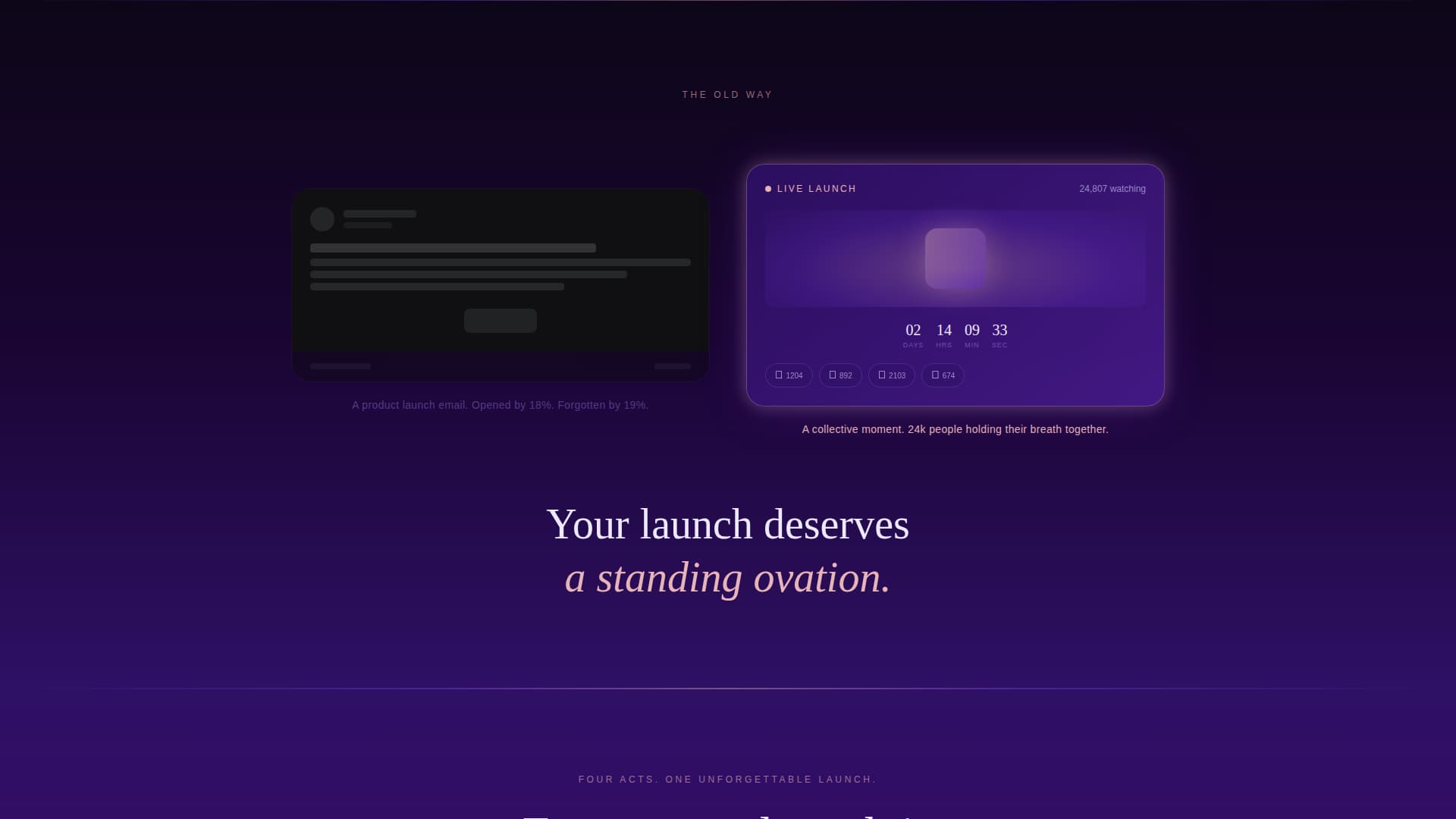 Product Launch Event Directory Website Template