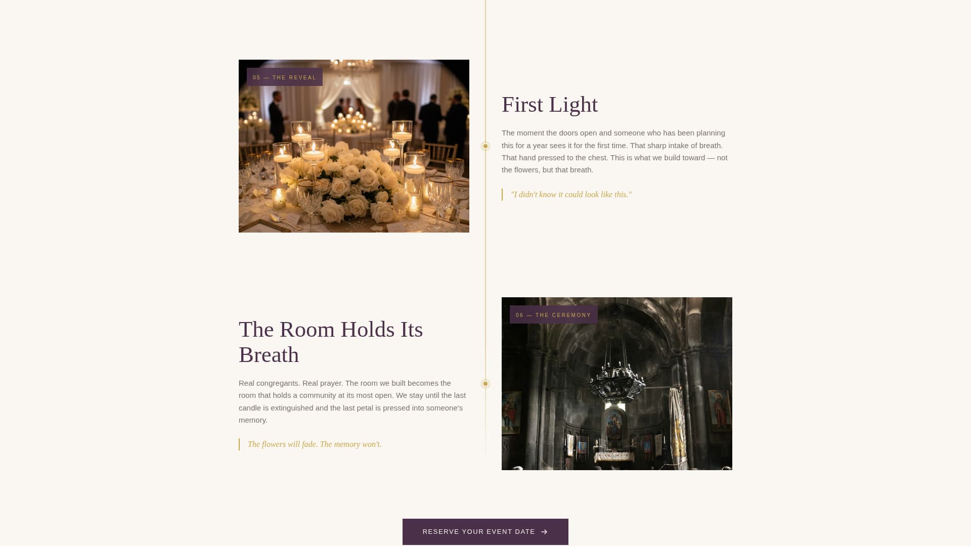 Religious Event Booking Website Template