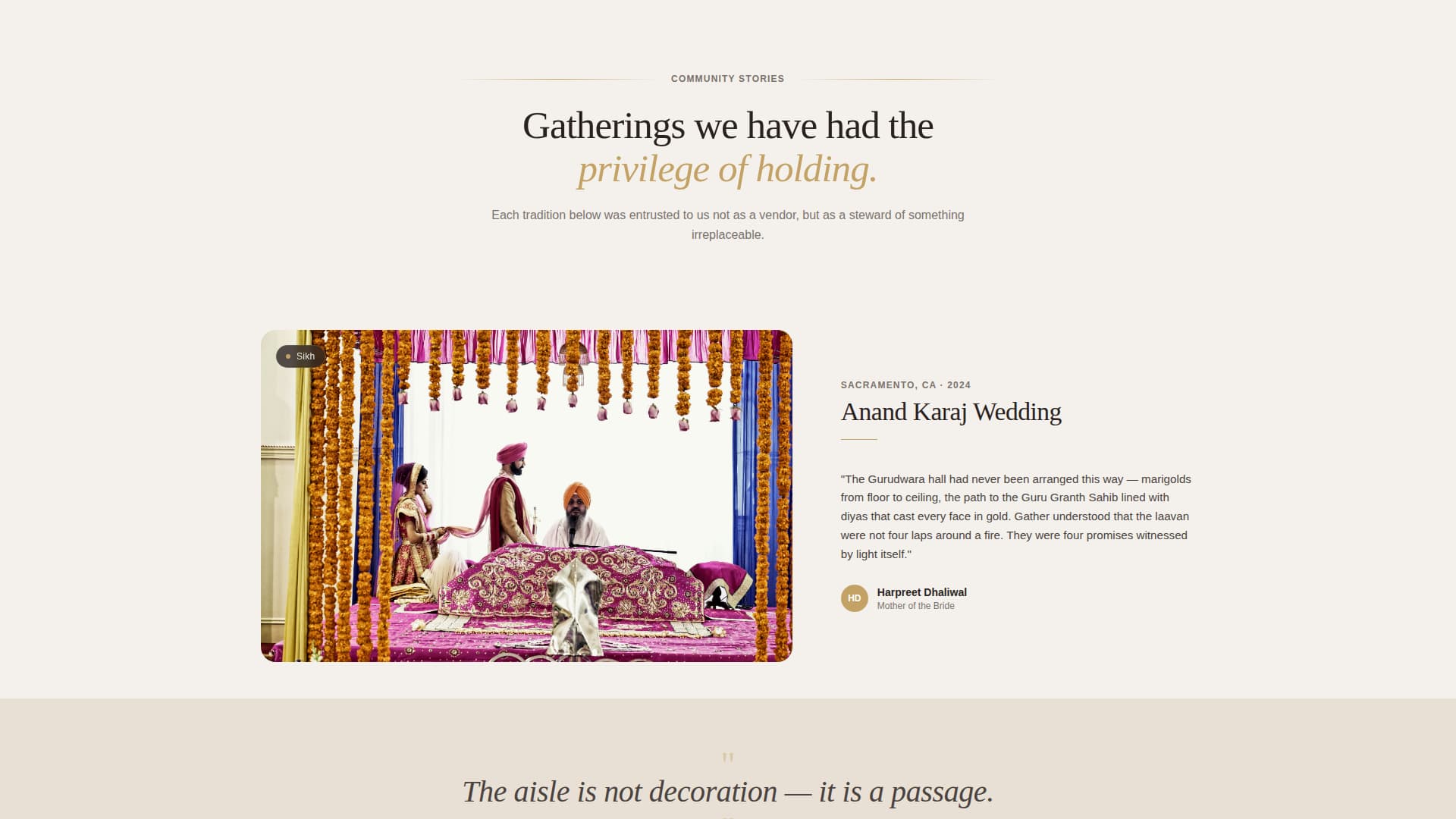 Religious Event Advanced Booking Website Template