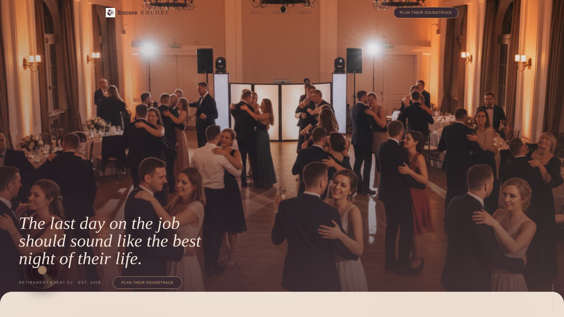 Retirement Event Professional Website Template