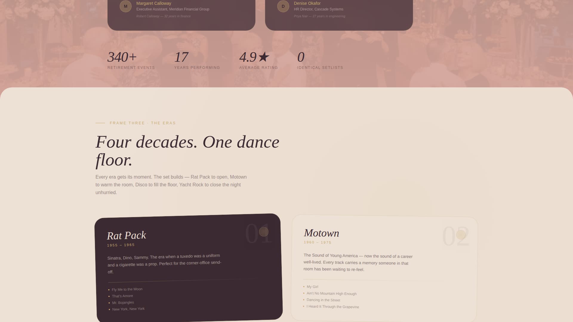 Retirement Event Professional Website Template