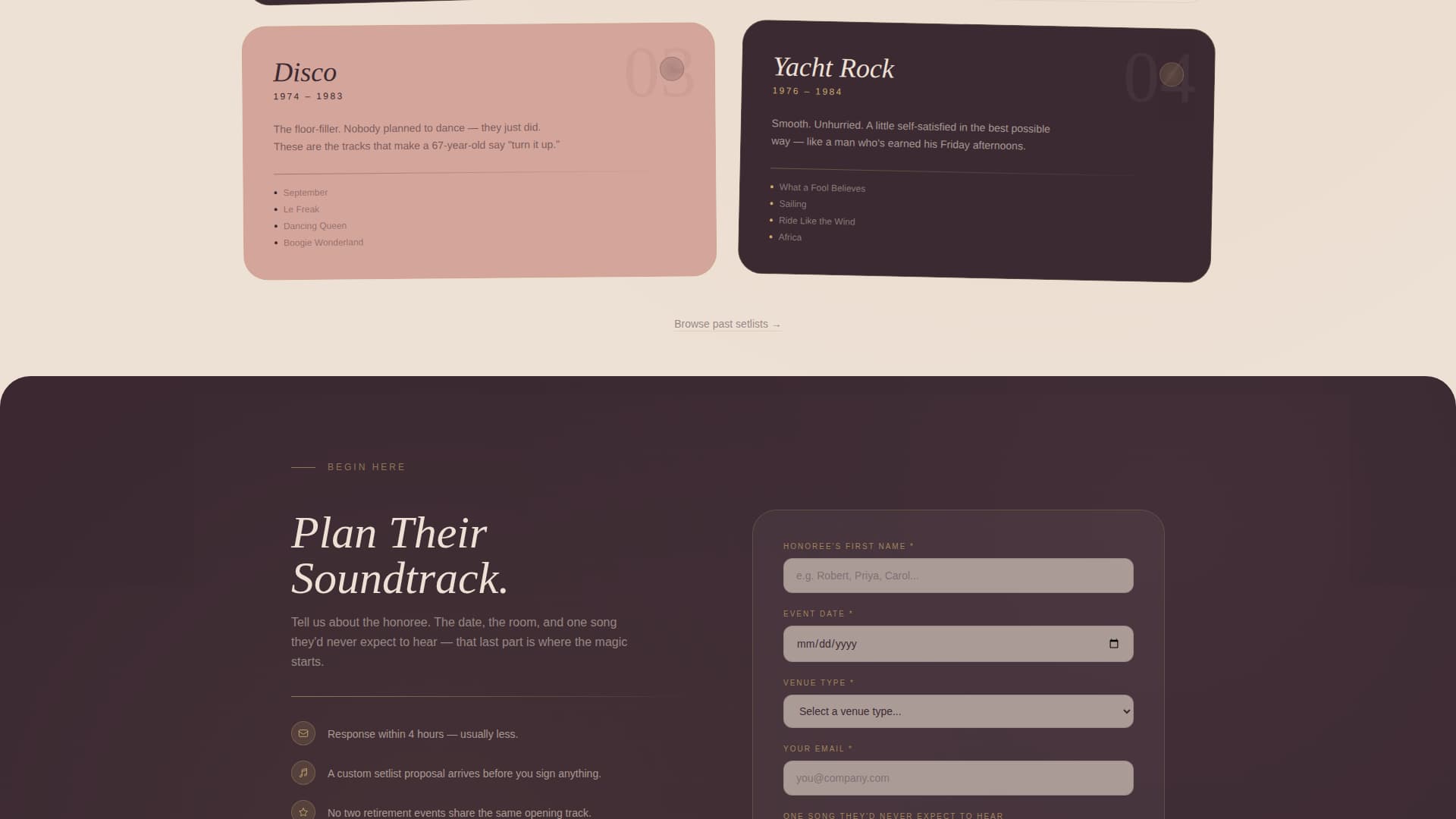 Retirement Event Professional Website Template
