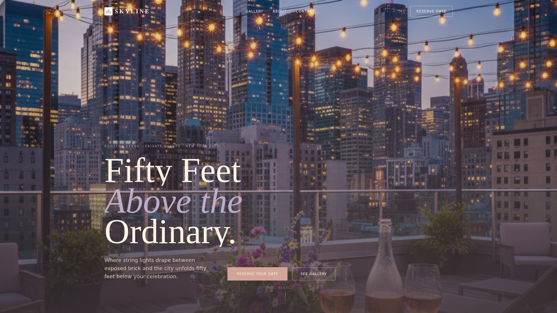 Wedding Venue Specialist Booking Website Template