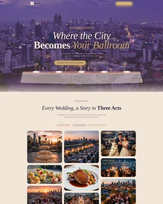 Wedding Venue Booking Website Template