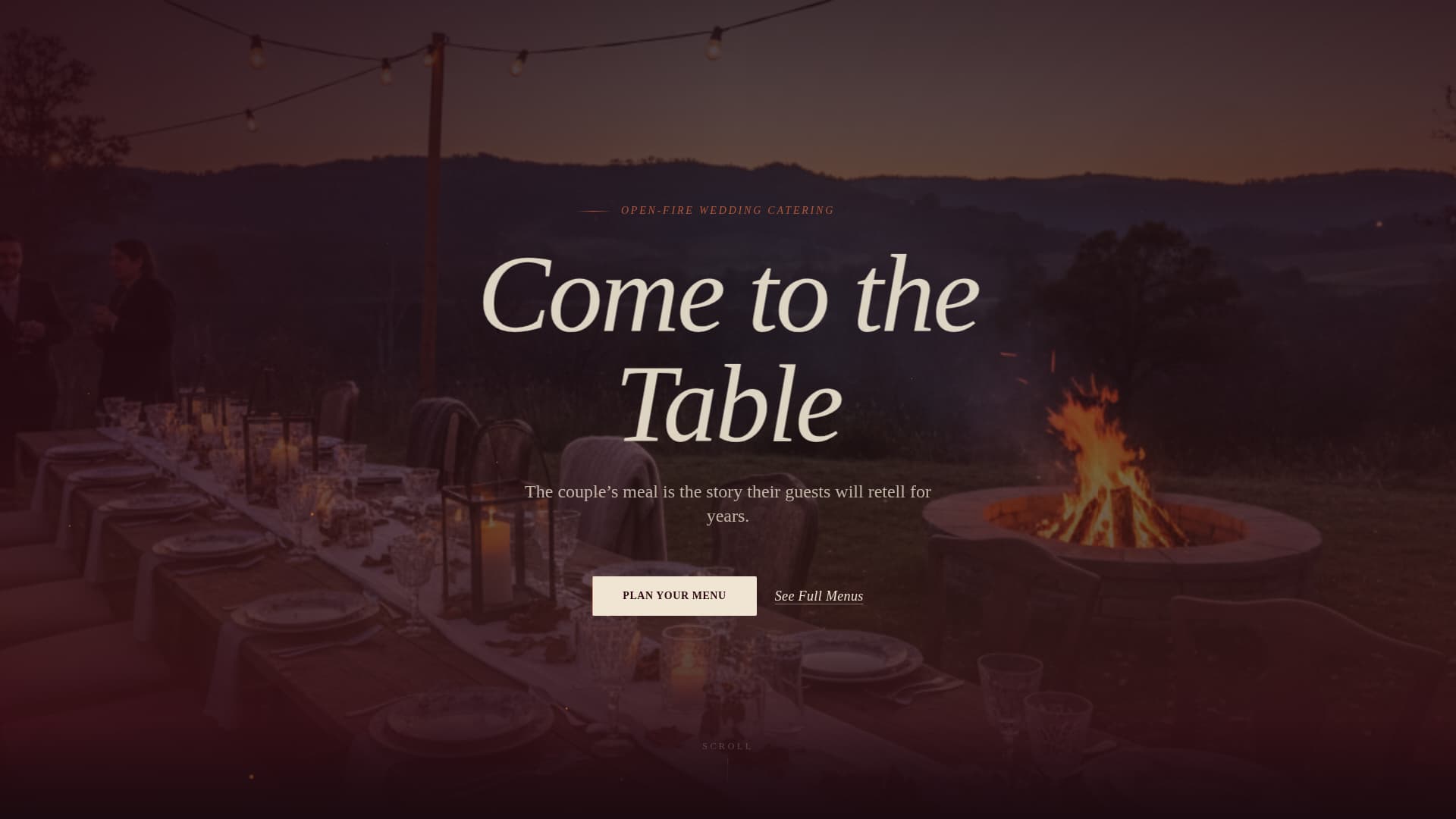 Rustic Wedding Booking Website Template
