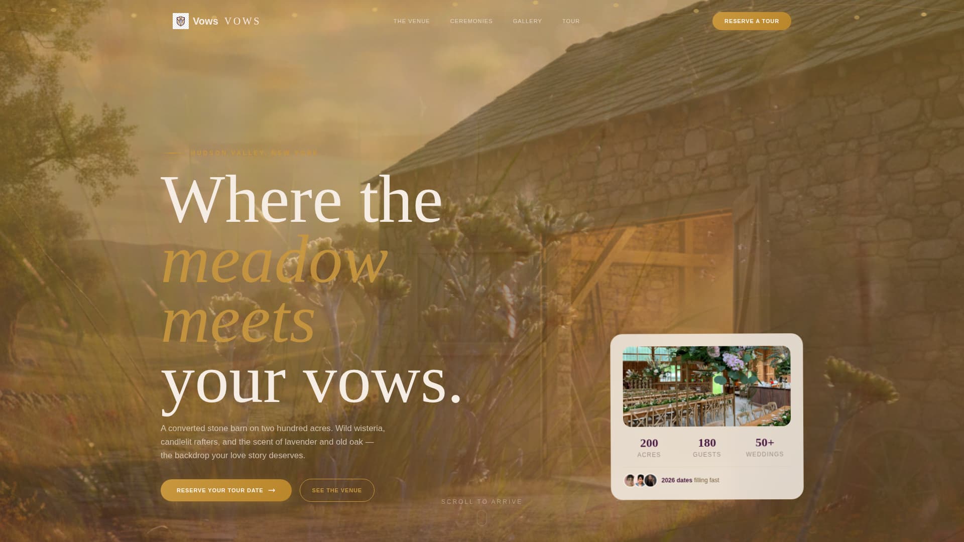 Rustic Wedding Specialist Professional Website Template