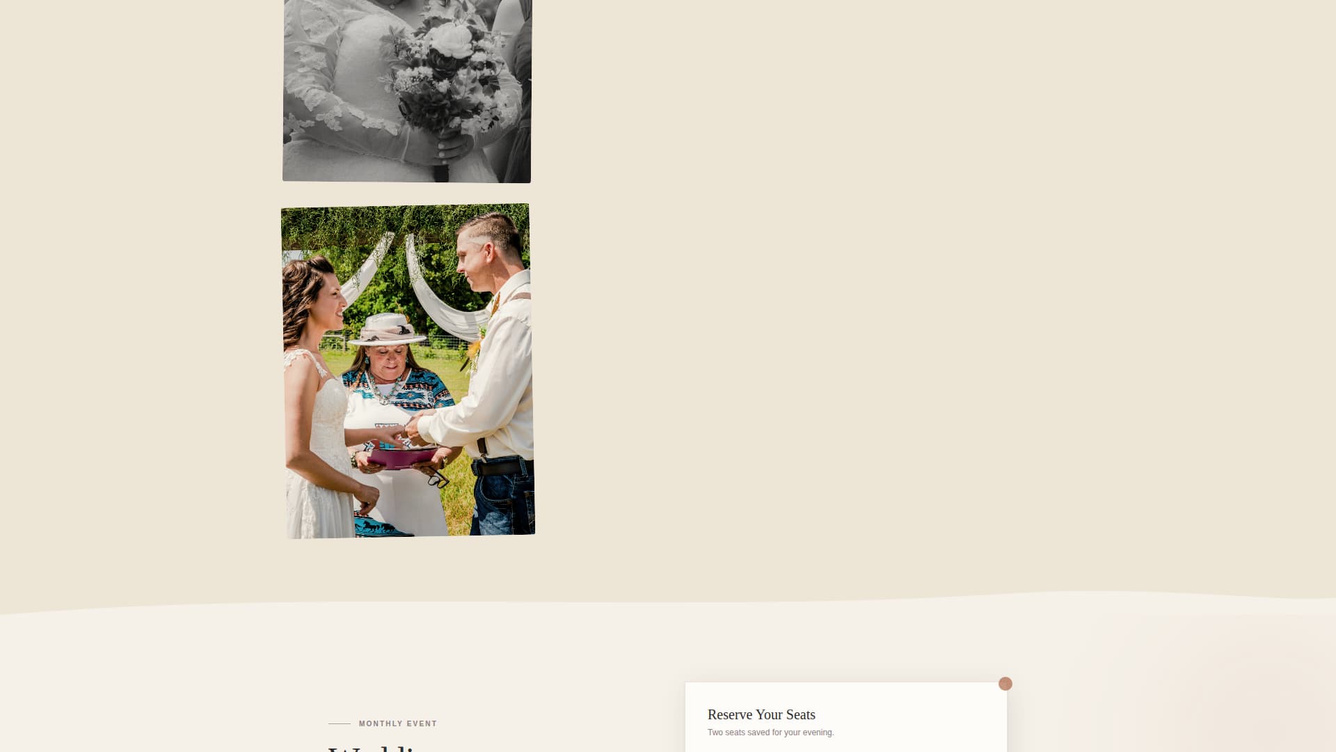 Rustic Wedding Professional Website Template