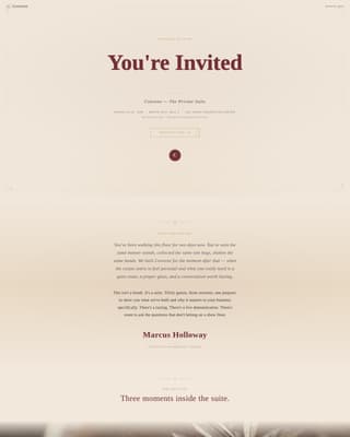 Convene - Exclusive Tradeshow Landing Page Template