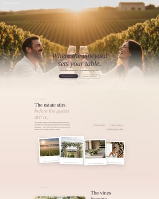 Vintage - Enchanting Vineyard Landing Page Template