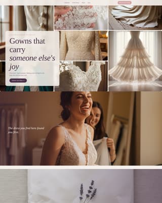 Radiance — Luxe Bridal Landing Page Template
