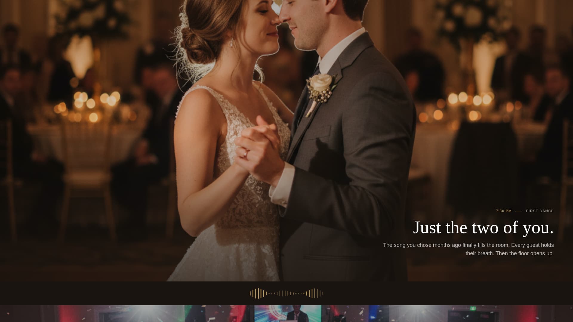 Wedding DJ Website Template with Availability Booking Form
