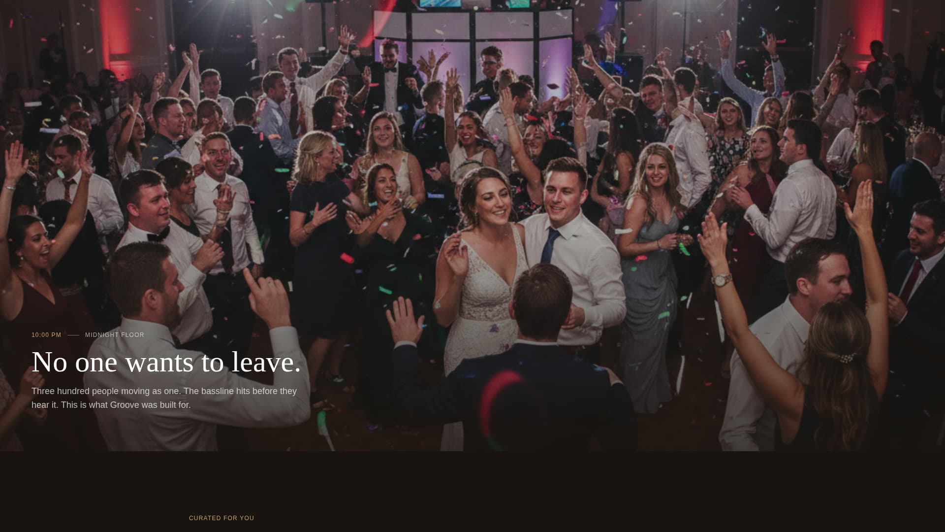 Wedding DJ Website Template with Availability Booking Form
