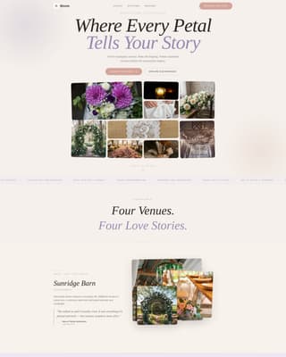 Bloom - Elegant Wedding Landing Page Template
