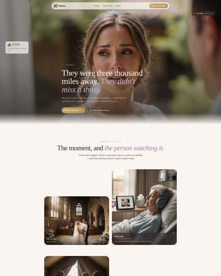 Witness - Heartfelt Streaming Landing Page Template