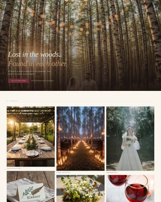 Bower - Enchanting Woodlandwedding Landing Page Template