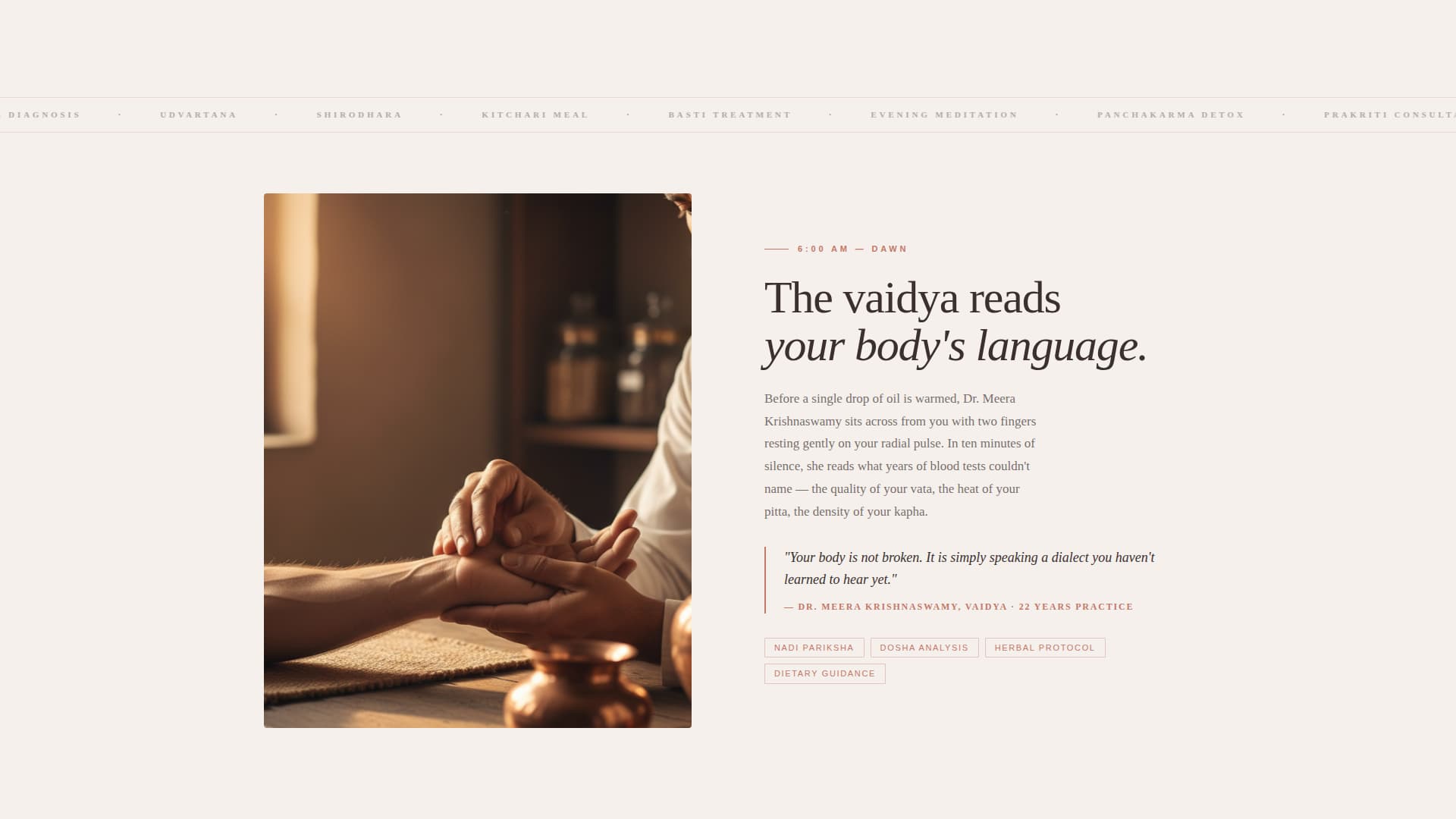 Ayurvedic Spa & Wellness Treatment Website Template
