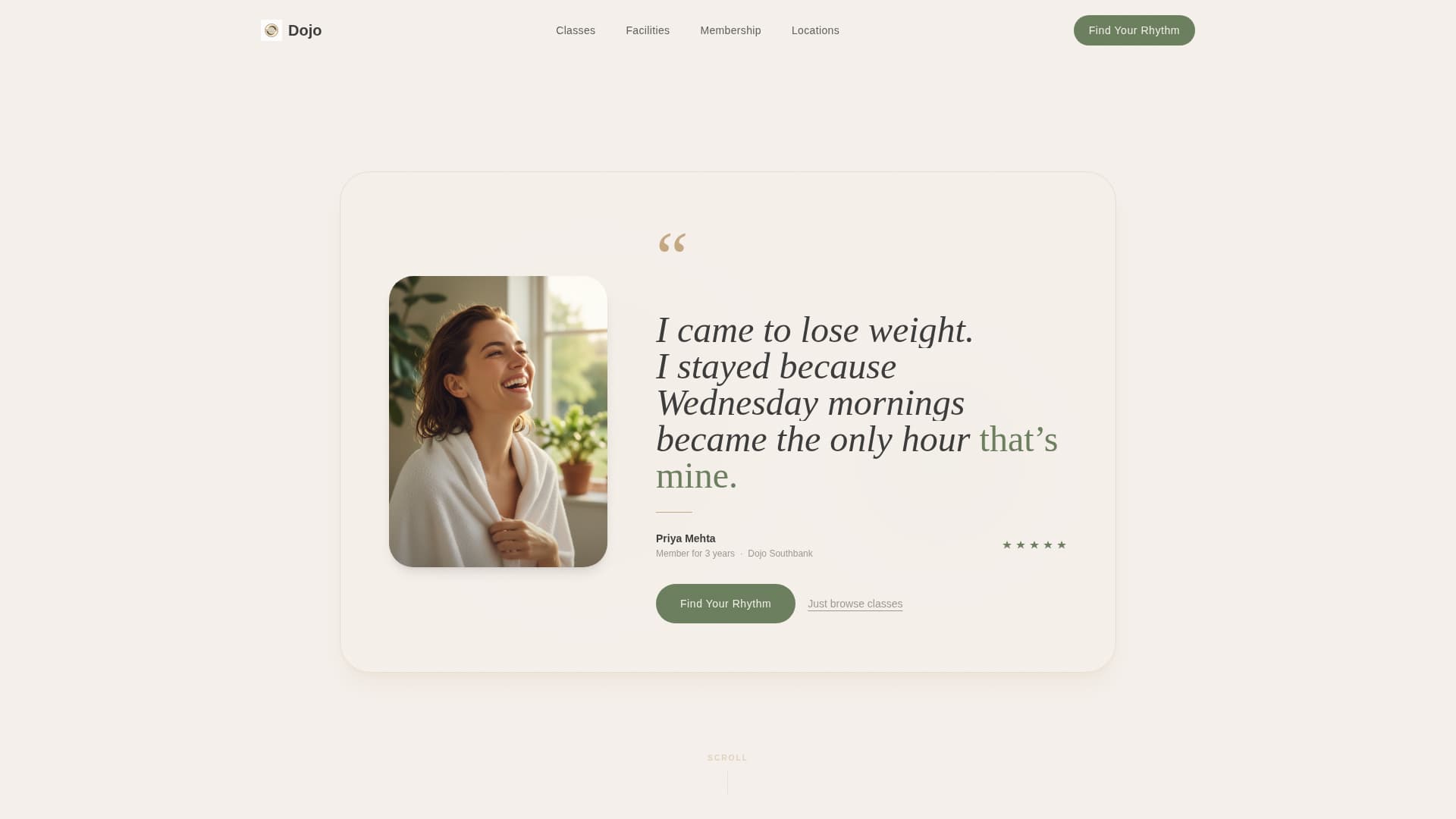 Large Gym & Fitness Chain Website Template with Zen Design