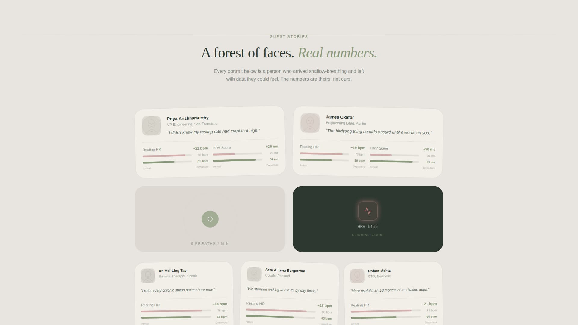 Attune - Restorative Biofeedback Landing Page Template