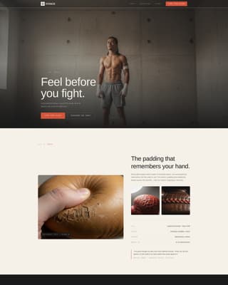 Stance - Artisan Boxing Landing Page Template