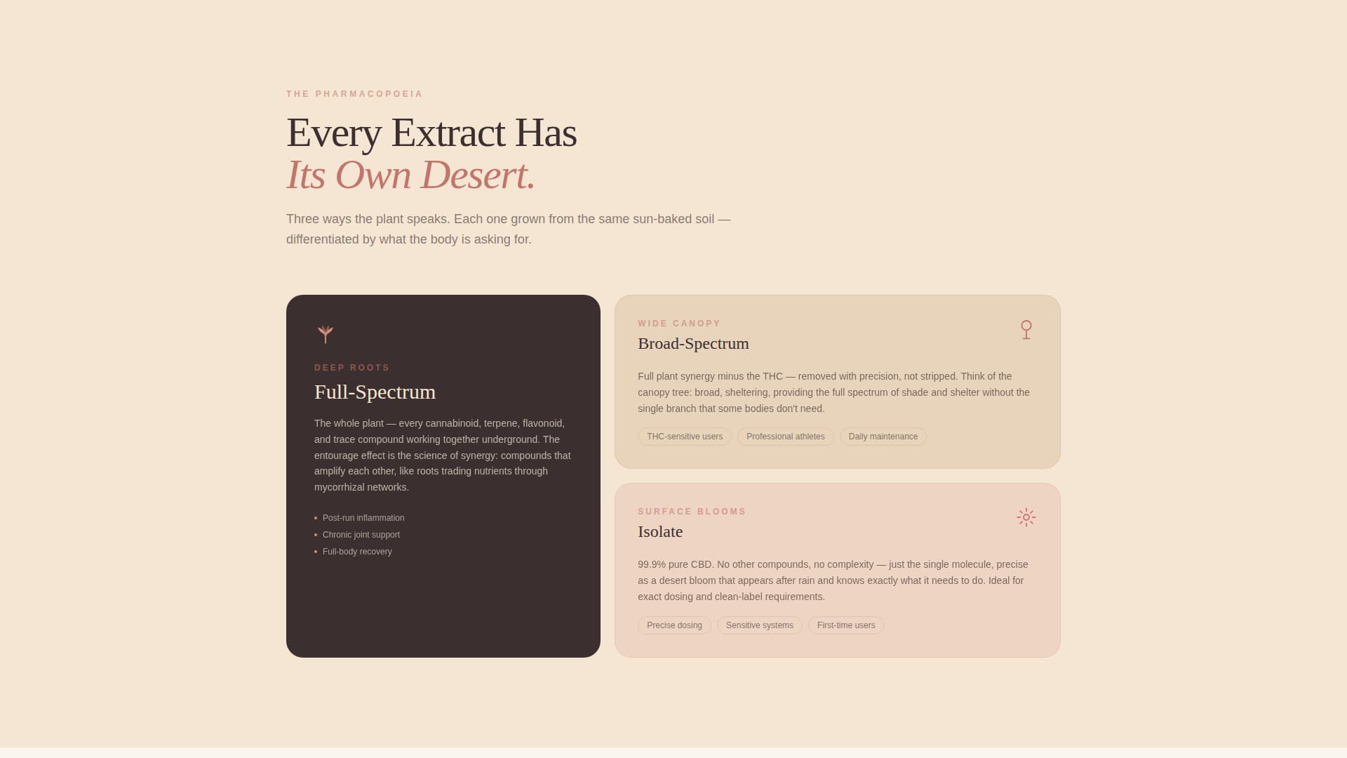 Tincture - Restorative Hemp Wellness Landing Page Template