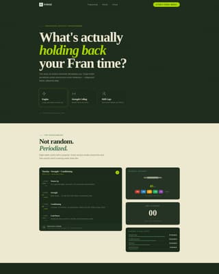 Forge - Structured CrossFit Landing Page Template