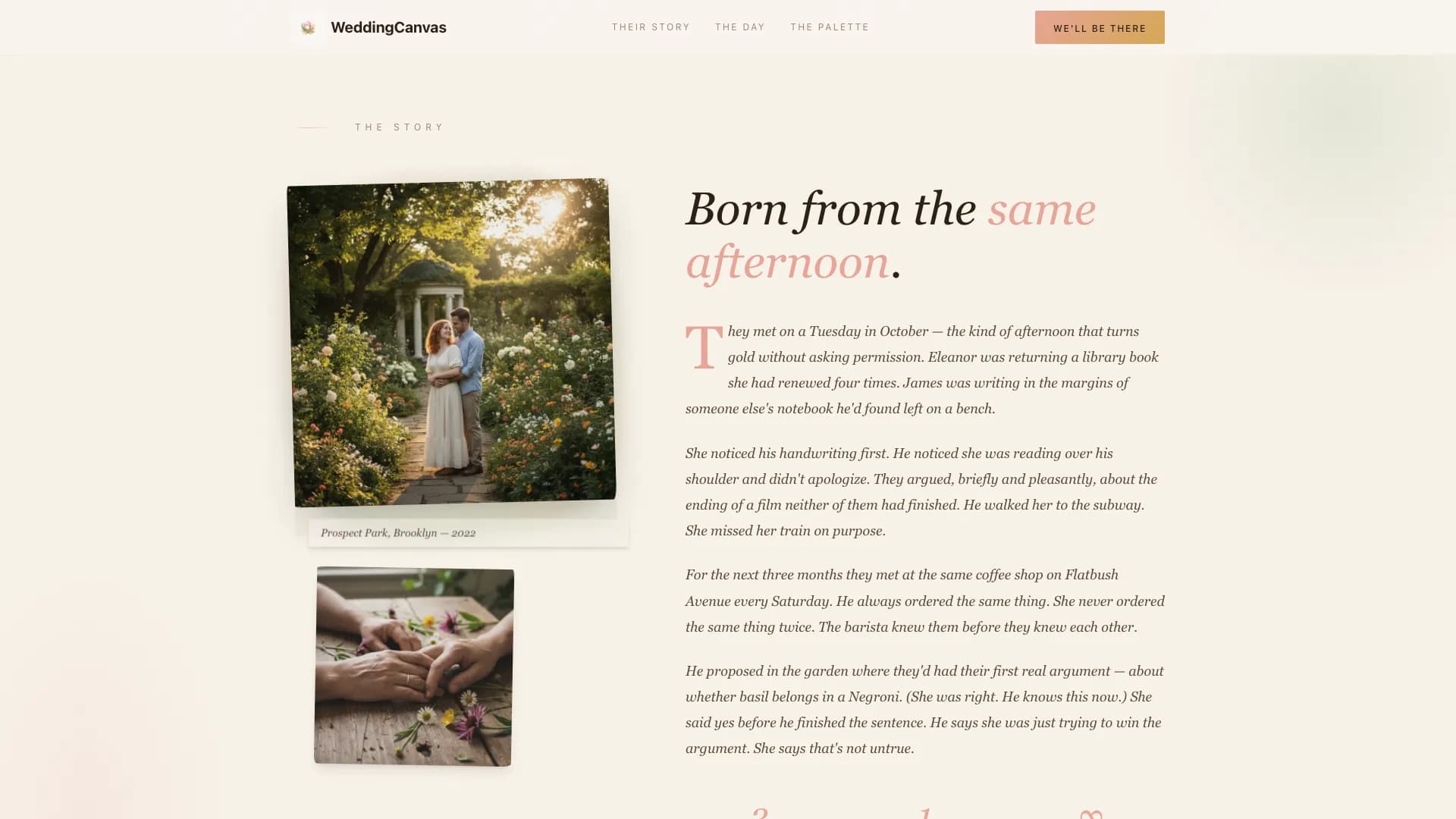 Artistry — Bespoke Wedding Stationery Landing Page Template