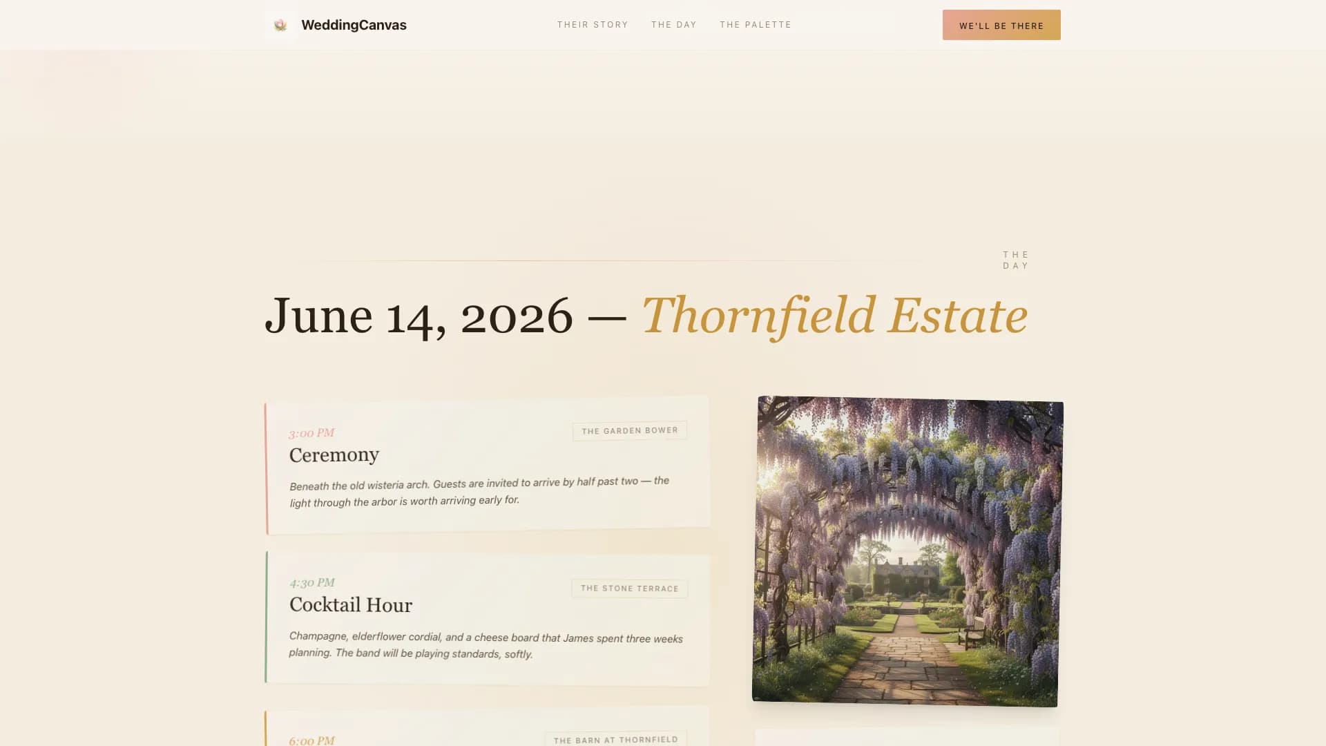 Artistry — Bespoke Wedding Stationery Landing Page Template