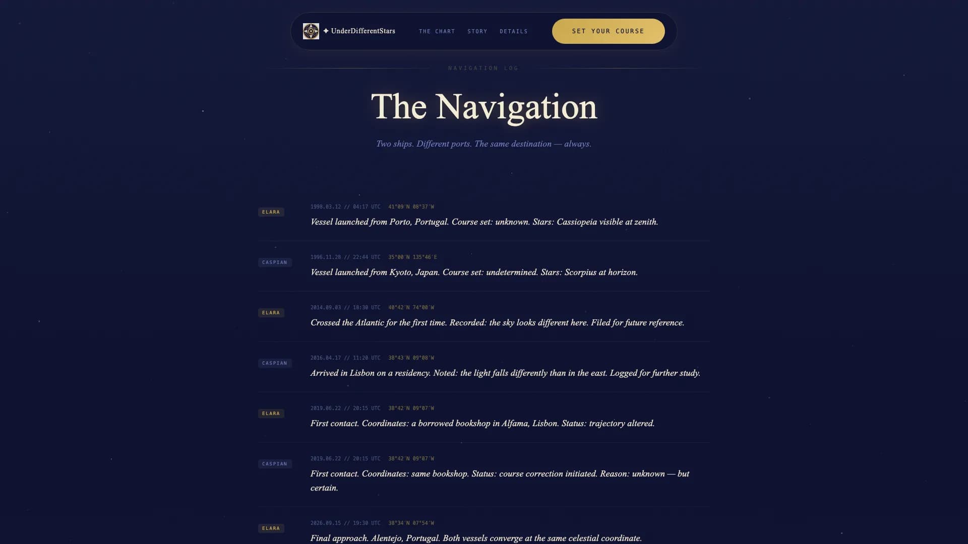 Cosmos — Mesmerizing Astronomy Getaway Landing Page Template