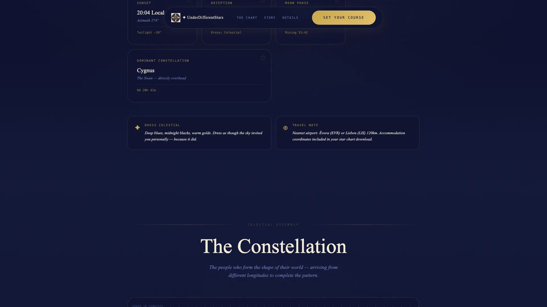 Cosmos — Mesmerizing Astronomy Getaway Landing Page Template