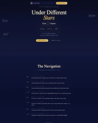 Cosmos — Mesmerizing Astronomy Getaway Landing Page Template