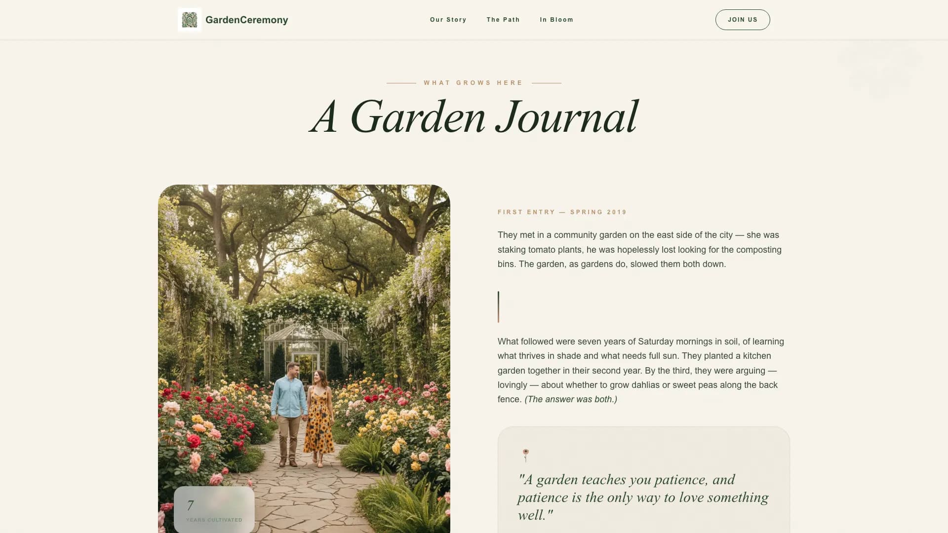 Botanical — Elegant Wedding Suite Landing Page Template