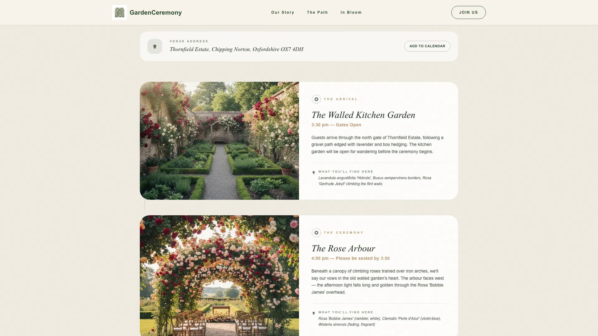 Botanical — Elegant Wedding Suite Landing Page Template